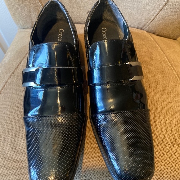 Croco Toscano Men's Black Formal Shoes 26.5 - Picture 3 of 9